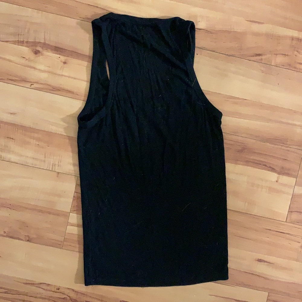 Black racerback tank top - Picture 2 of 2